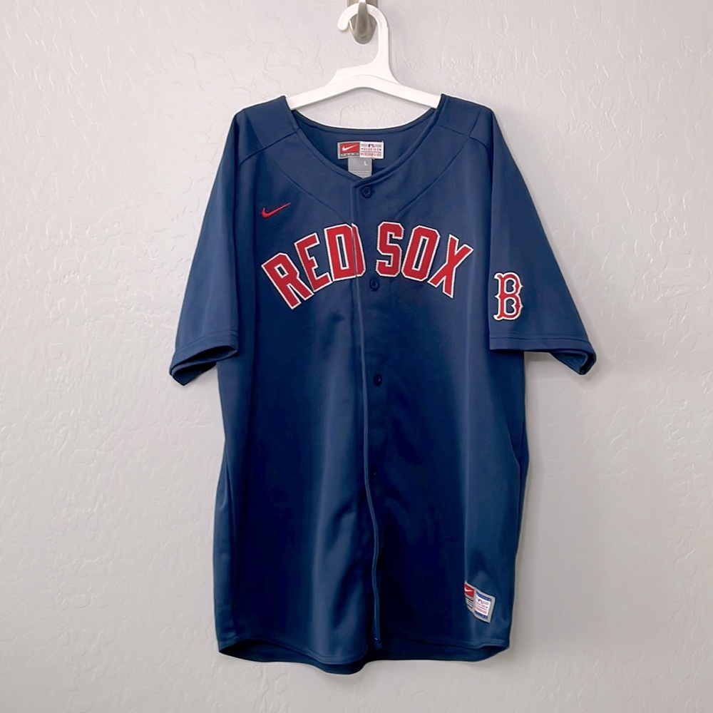 Nike MLB Boston Red Sox Jersey size L Navy